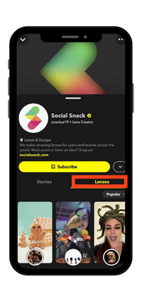 terzo  Search Snapchat Creators, Filters and Lenses